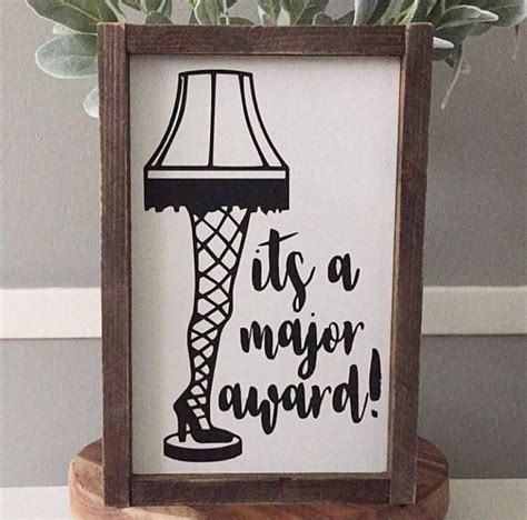 Leg Lamp Signs With Quotes From A Christmas Story Approximately 135 X