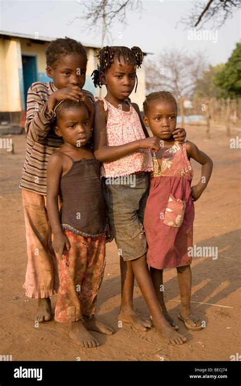 Children African Village Sambona Southern Province Republic Of