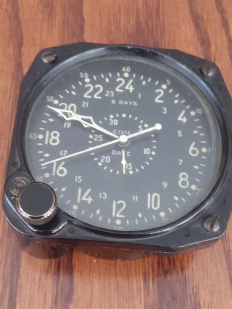 Wwii Aero 8 Day Aircraft Clock Glass Intact Not Tested Etsy