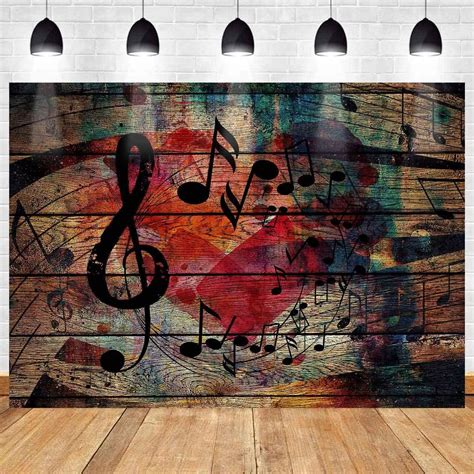 Buy Music Notation Backdrop For Party Decorations Music Stage Backdrop