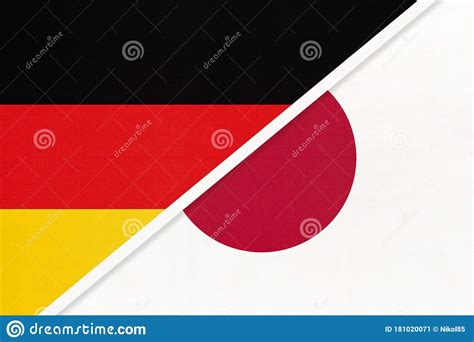 Germany Vs Japan, Symbol of Two National Flags. Relationship between 