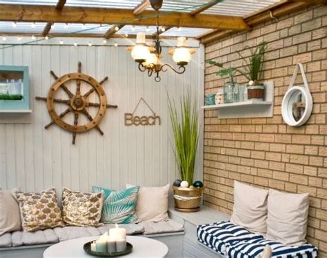 Whether you've just moved in or want to bring a classic maritime feel to your existing nautical decor , typical furniture carriers simply cannot offer the same. Nautical Beach Patio Makeover | Coastal Decor Ideas | Beach patio, Patio makeover, Coastal decor