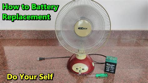 How To 12v Dc Table Fan Battery Replacement And Recondition Do Your Self Youtube