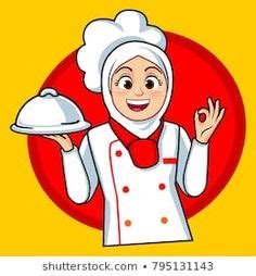 Chef free vector download 230 free vector for commercial. Woman Muslim Chef (Dengan gambar) | Kartun, Ilustrasi, Gambar