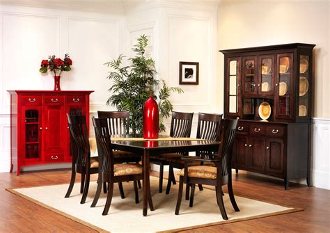 The perfect handmade dining table when downsizing to a smaller home. English Shaker Dining Room - Amish Furniture Designed