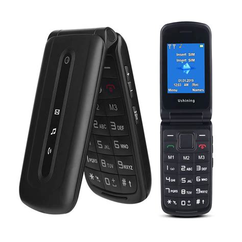 Ushining Flip Phone Unlocked 3g Dual Sim Card Sos Button Big Button And