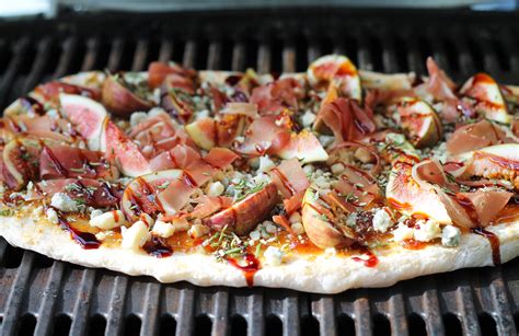 Grilled Flatbread With Fig Blue Cheese And Prosciutto Recipe