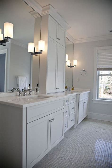 His And Her Vanities Transitional Bathroom Integrity Custom Woodworks