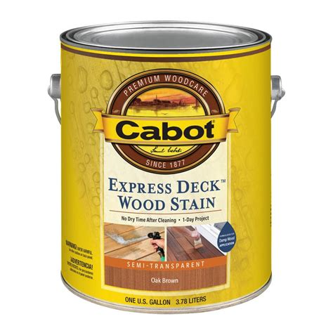 Cabot Express Deck Pre Tinted Oak Brown Semi Transparent Exterior Stain
