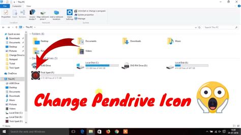 How To Change Drive Icon Of Pendrive Youtube