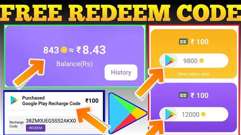 Google Play Gift Card Earning App Free Redeem Code New Redeem Code