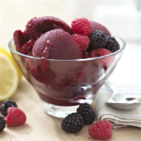 Mixed Berry Sorbet Ice Cream Recipes Lakeland