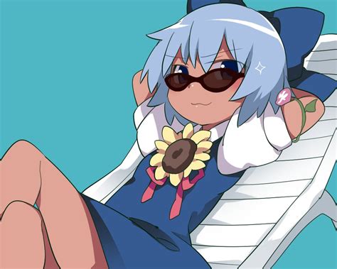 Cirno And Tanned Cirno Touhou And More Drawn By Hammer Sunset