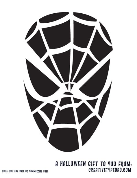 Free Printable Spider Man Halloween Pumpkin Stencil • Free