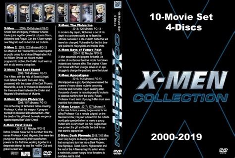 X Men Collection 2000 2019 R1 Custom Dvd Cover And Labels Dvdcovercom