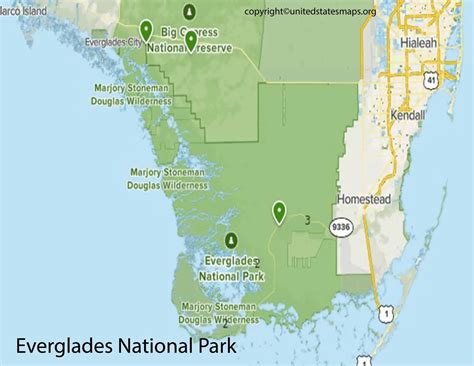 Everglades National Park Map Florida National Park Map
