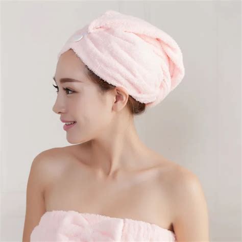 Head Shower Cap Quick Towel Dry Hair Wrap 2019 New Microfibre Turban