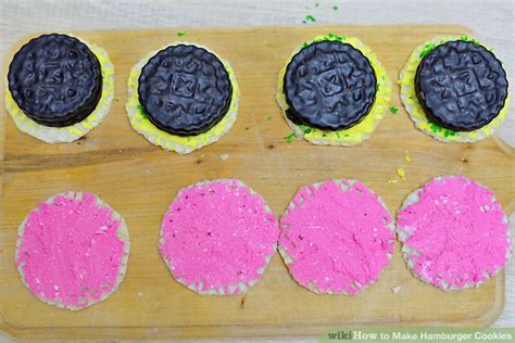 How To Make Hamburger Cookies 7 Steps With Pictures