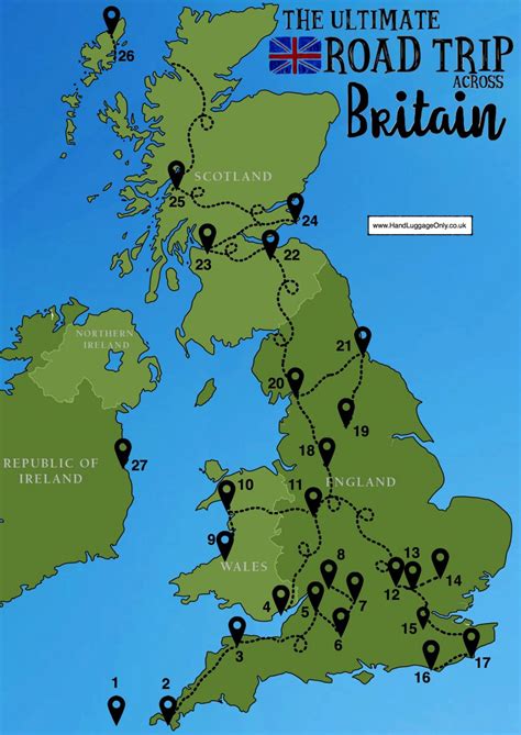 road trip map of england and scotland zone map