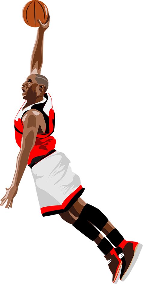 Download Basketball Jump Dunk Royalty Free Vector Graphic Pixabay