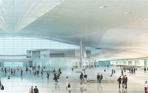 New Satellite Terminal Building At Barcelona Airport Ricardo Bofill