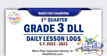 1st Quarter Grade 3 Daily Lesson Log SY 2022 2023 DLL
