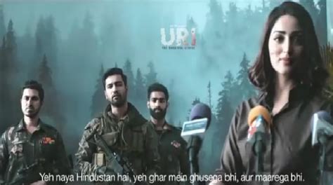uri promotion video actress yami gautam shared a video before the release of vicky kaushal s