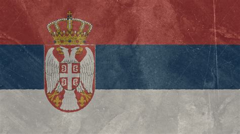 Serbien Flagge 006 - Hintergrundbild