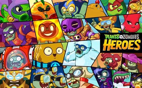 Plants Vs Zombies Heroes Collage Wallpaper By Photographerferd On