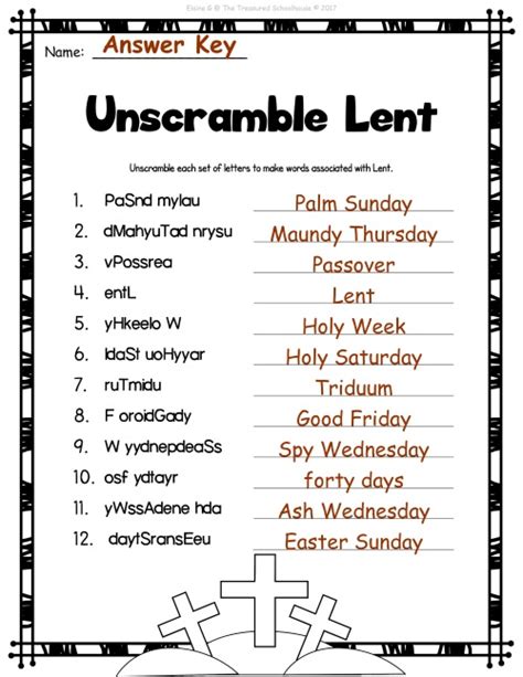 Lent From Ash Wednesday To Easter Worksheet And Activity Pack Made By