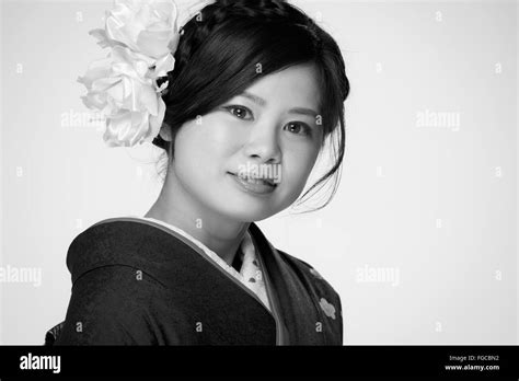 Japanese Girl Black And White Stock Photos And Images Alamy