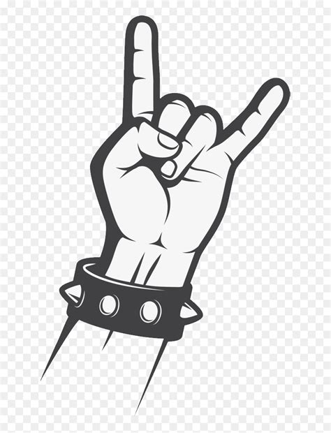 Rock Music Png Rock And Roll Hand Sign Png Transparent Png Vhv