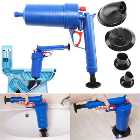 air pump drain blaster sink bath toilet plunger pipe unblock blockage remover us ebay