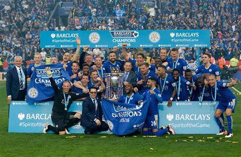 Leicester City Premier League Trophy Presentation Mirror Online