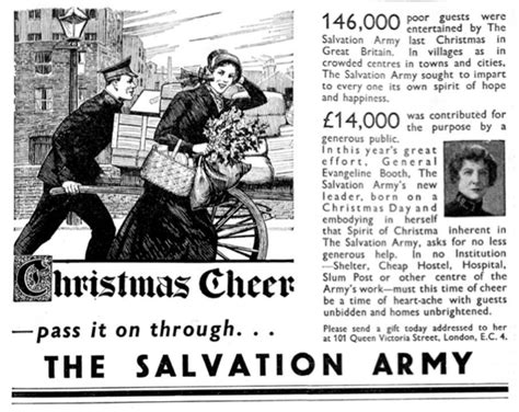 Salvation Army 14 December 1934 Salvation Army Retro Advertising