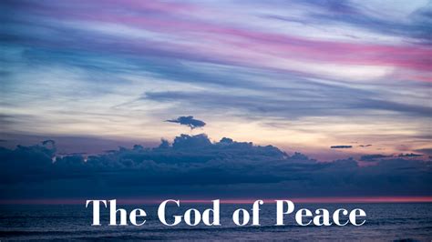 The God Of Peace Preachers Corner