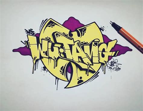 Wu Tang Clan Sketch Wutangclan Wutang Hiphop Graff Drawing