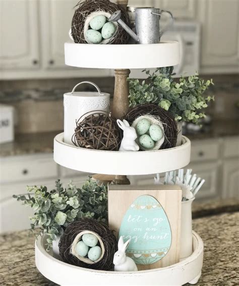 Easter Decor Tiered Tray And Table Setting Crisp Collective