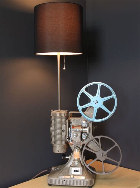 Vintage Table Desk Lamp Keystone Projector Lamp Hollywood And Movie Lamp Table Lamp