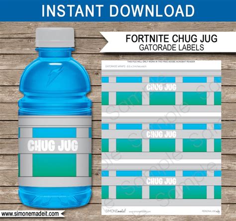 Free Printable Chug Jug Label