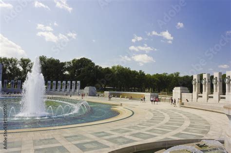 The National World War Ii Memorial Plaza And Rainbow Pool National Mall