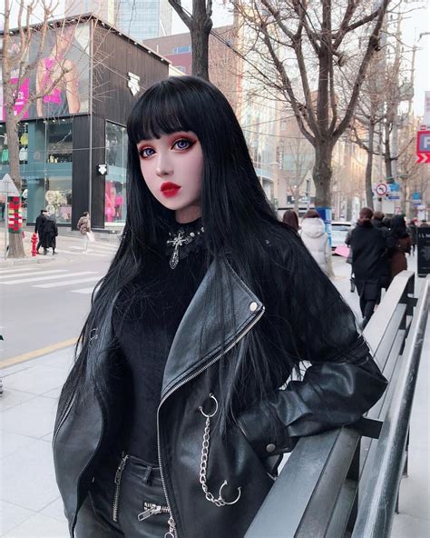 40k likes 240 comments kina shen kinashen on instagram “in korea ” goth outfits goth