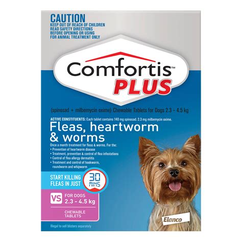 Comfortis Plus Fleaheartwormworming Tablets For Dogs