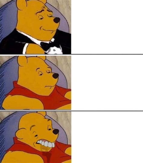 Winnie The Pooh Meme Template 3 Panel