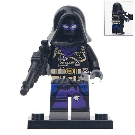 Raven Fortnite Heroes Character Lego Minifigure Block Toys