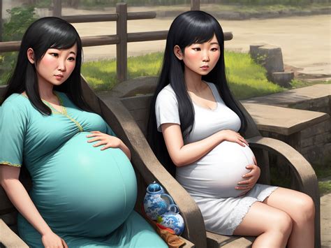 ai art generator from text pregnant asian aunt img