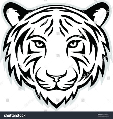 Vector Illustration Tiger Head Mascot Stock Vector 322336223 Shutterstock