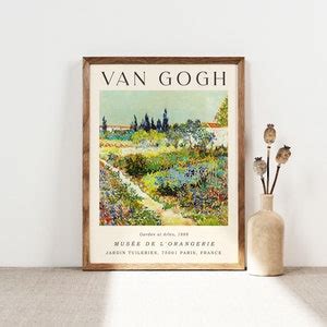 Vincent Van Gogh Garden At Arles Poster Van Gogh Print Etsy