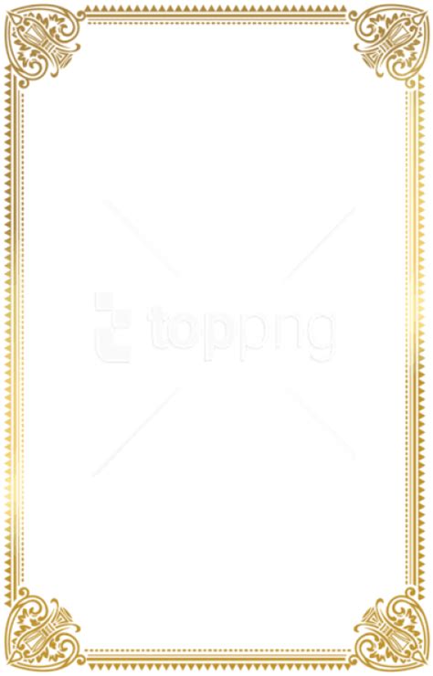 Download Free Png Download Border Frame Gold Deco Clipart Png