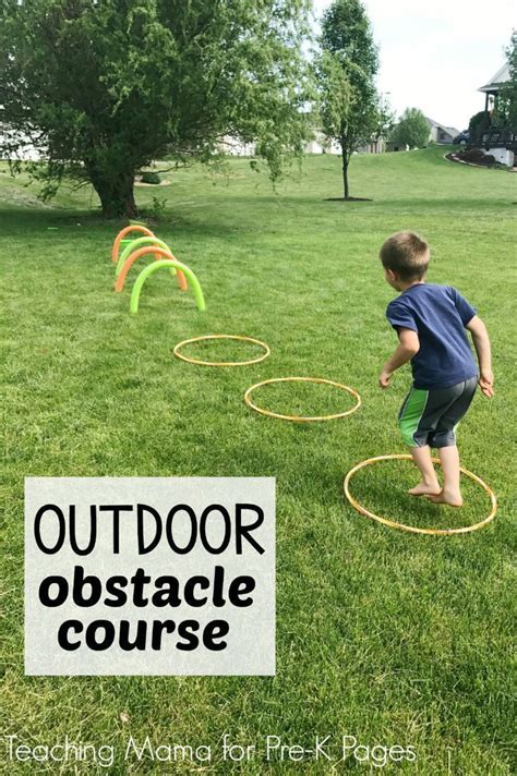 Outdoor Obstacle Course A Fun Way For Preschoolers To Work On Their